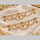 NAFJ Elegant Pota Stone And Pearl Kanchain
