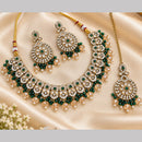 NAFJ Glamorous Crystal Stone And Beads Necklace Set
