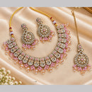 NAFJ Glamorous Crystal Stone And Beads Necklace Set