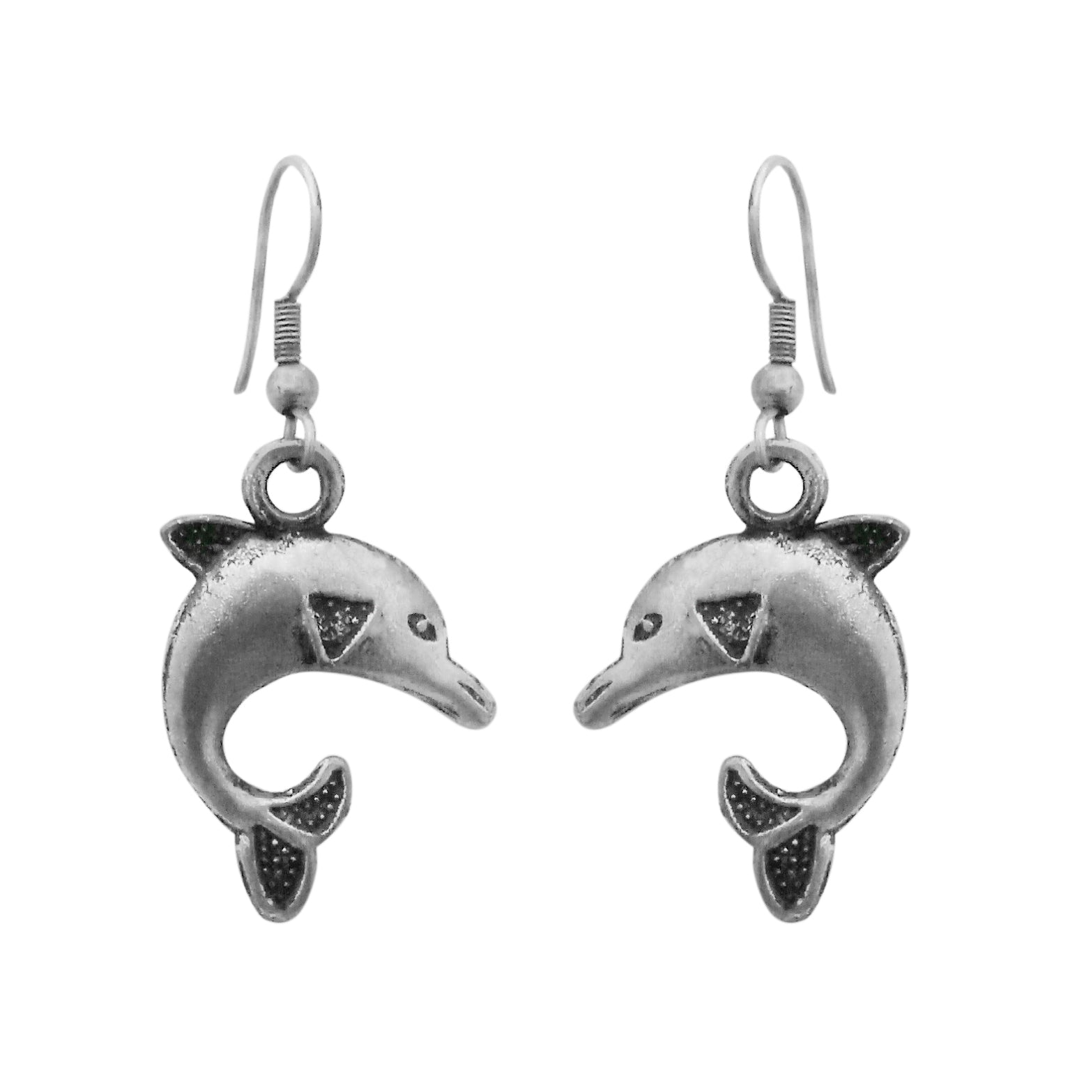 Hania Jewels Vintage Dolphin Charm Dangler Earrings