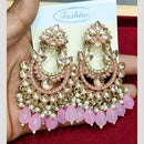 Bhagwati Bangles Gold Plated Crystal Stone And Beads Dangler Earrings