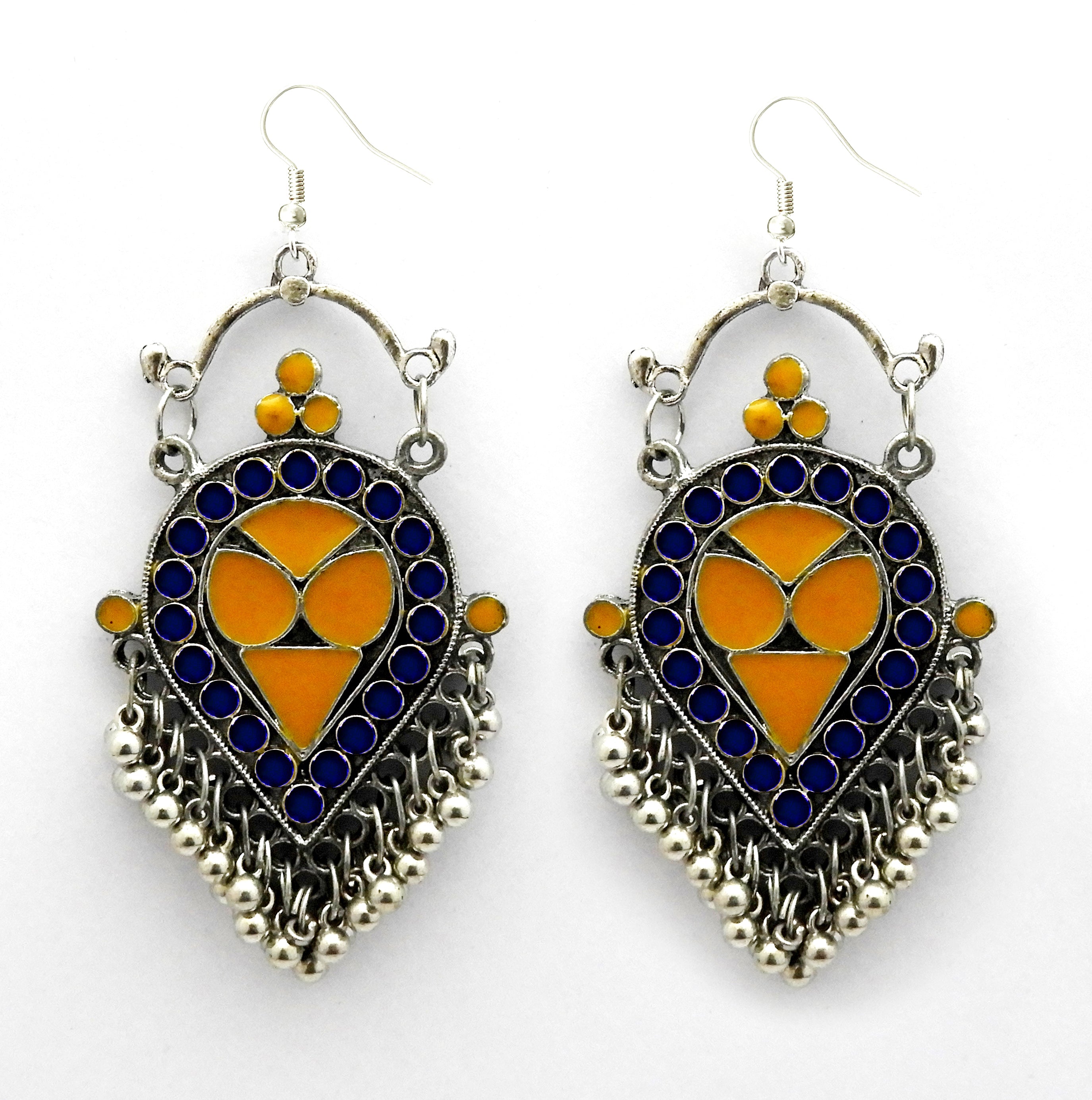 Hania Jewel Banjaran Teardrops Dangler Earrings with Bells