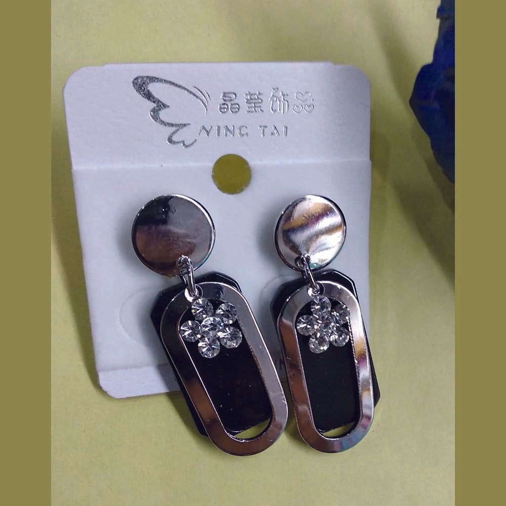 Hania Jewel Enamel with Austrian Stone Dangler Earrings