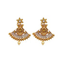 Hania Jewel Austrian Stone and Pearl Drop Dangler Earrings  