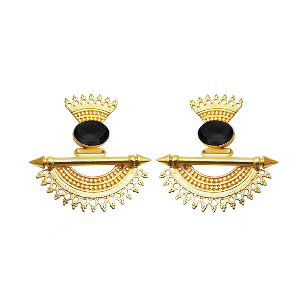 Amina Creation Gold Plated Dangler Earrings