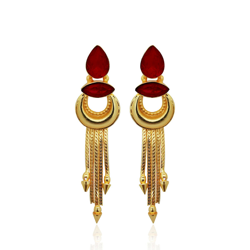 Amina Creation Gold Plated Dangler Earrings