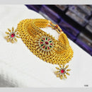 Charbhuja Art Antique Finish Pota Stone And Beads Choker Necklace Set