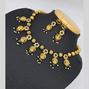 Charbhuja Art Heritage Austrian Stones And Pearls Temple Necklace Set