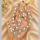 Charbhuja Art Heritage Pota Stone And Austrian Stone Necklace Set