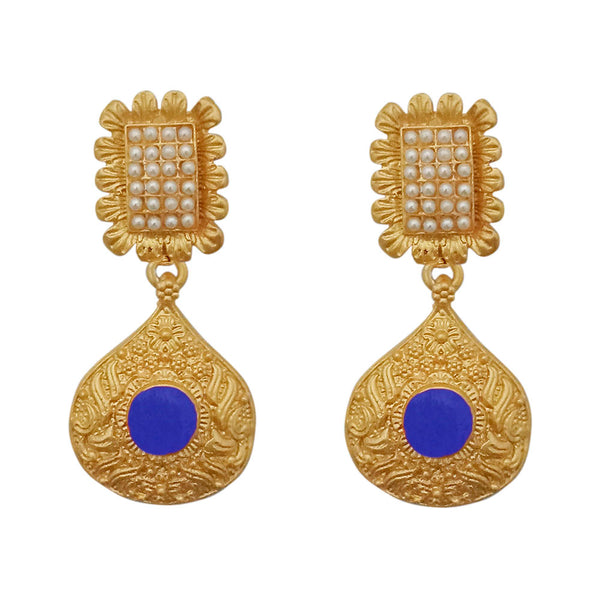 Amina Creation Gold Plated Dangler Earrings