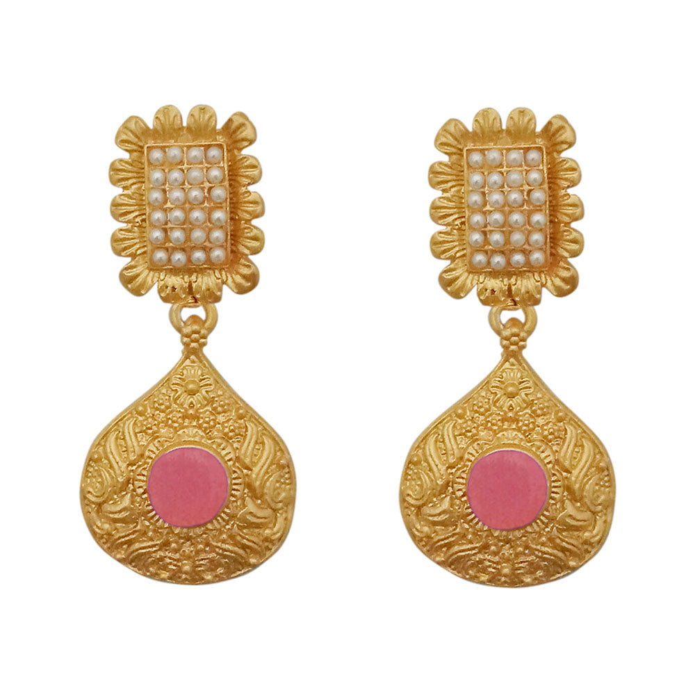 Hania Jewel Pearl Garden Dangler Earrings