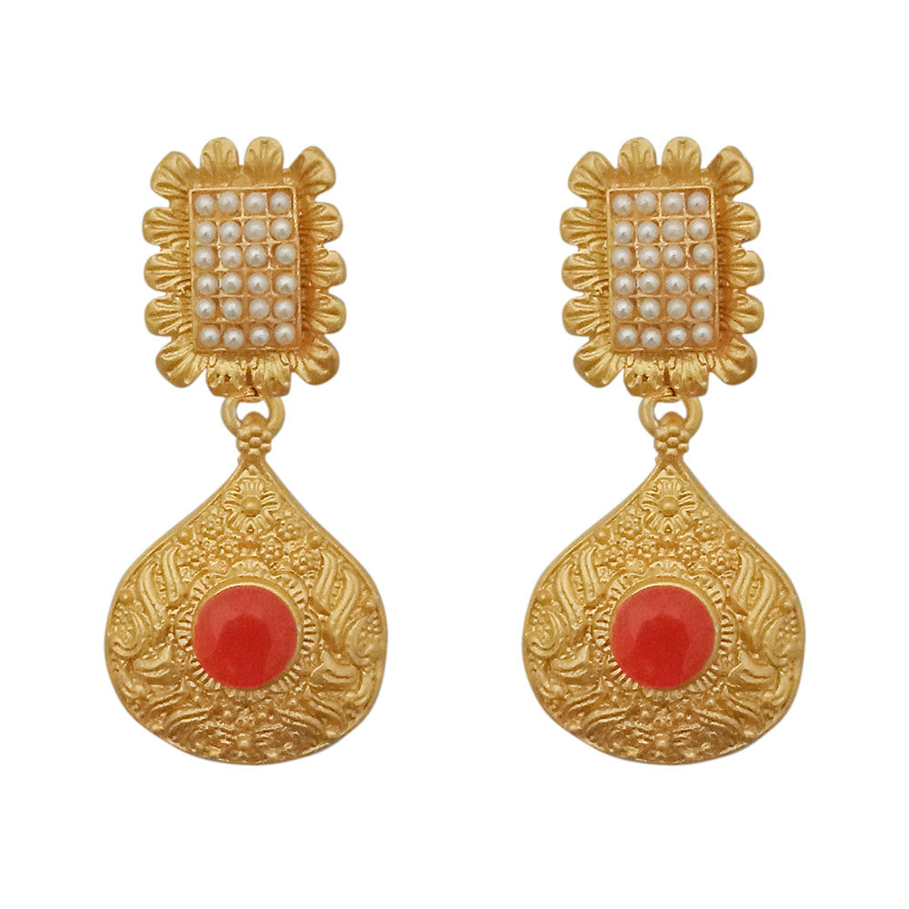 Hania Jewel Pearl Garden Dangler Earrings