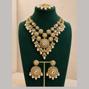 Charbhuja Art Heritage Pota Stone And Kundan Stone Beads Necklace Set