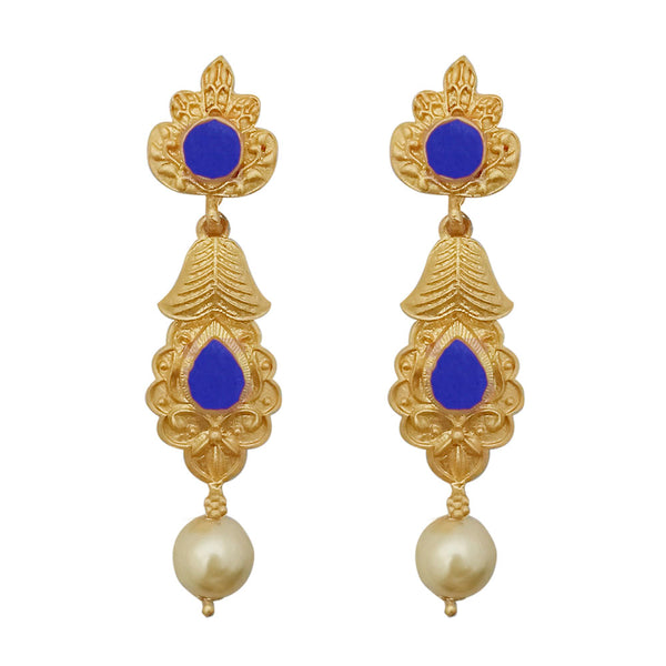 Amina Creation Gold Plated Dangler Earrings