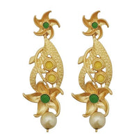 Hania Jewels Floral and Bloom Detailing Dangler Earrings  
