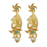 Hania Jewels Floral and Bloom Detailing Dangler Earrings  