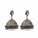 Urthn Heritage Oxidised Jhumka Earrings(Pack of 3)