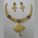 Shipra Gold Forming Pota Stone Necklace Set