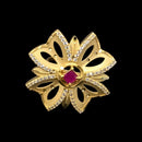 Shipra Gold Forming Austrian Stone  Adjustable Ring