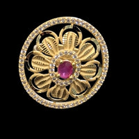 Shipra Gold Forming Austrian Stone  Adjustable Ring