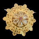 Shipra Gold Forming Crystal Stone  Adjustable Ring