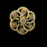 Shipra Gold Forming Austrian Stone  Adjustable Ring