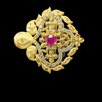 Shipra Gold Forming Austrian Stone  Adjustable Ring