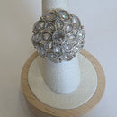 Shipra Silver Plated Crystal Stone Ring