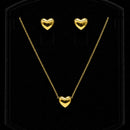 Shipra Gold Heart Shape Forming Gold Necklace Set