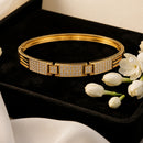 Shipra Gold Plated American Diamond Bracelet for Women