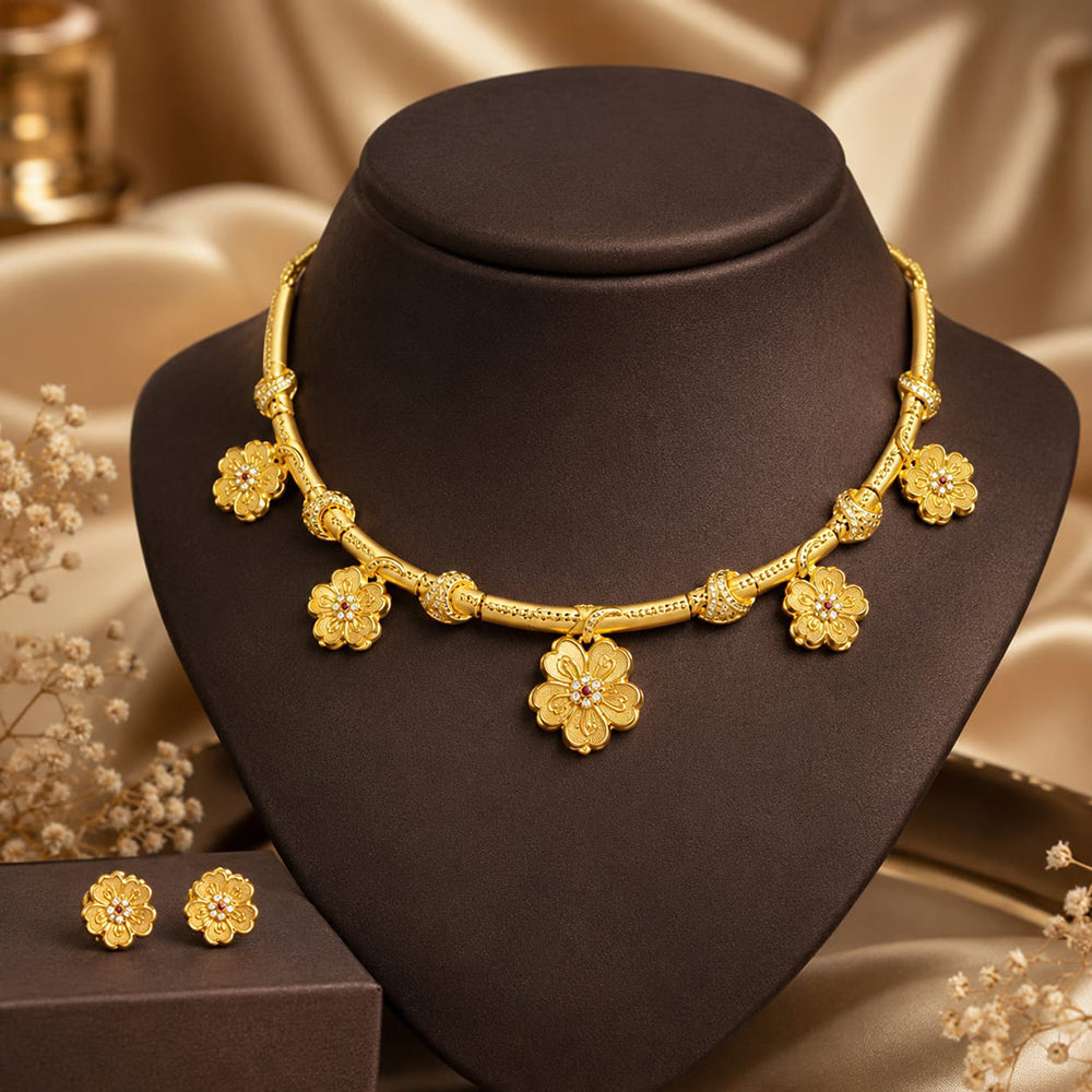 Shipra Gold Plated Austrian Sone Necklace Set