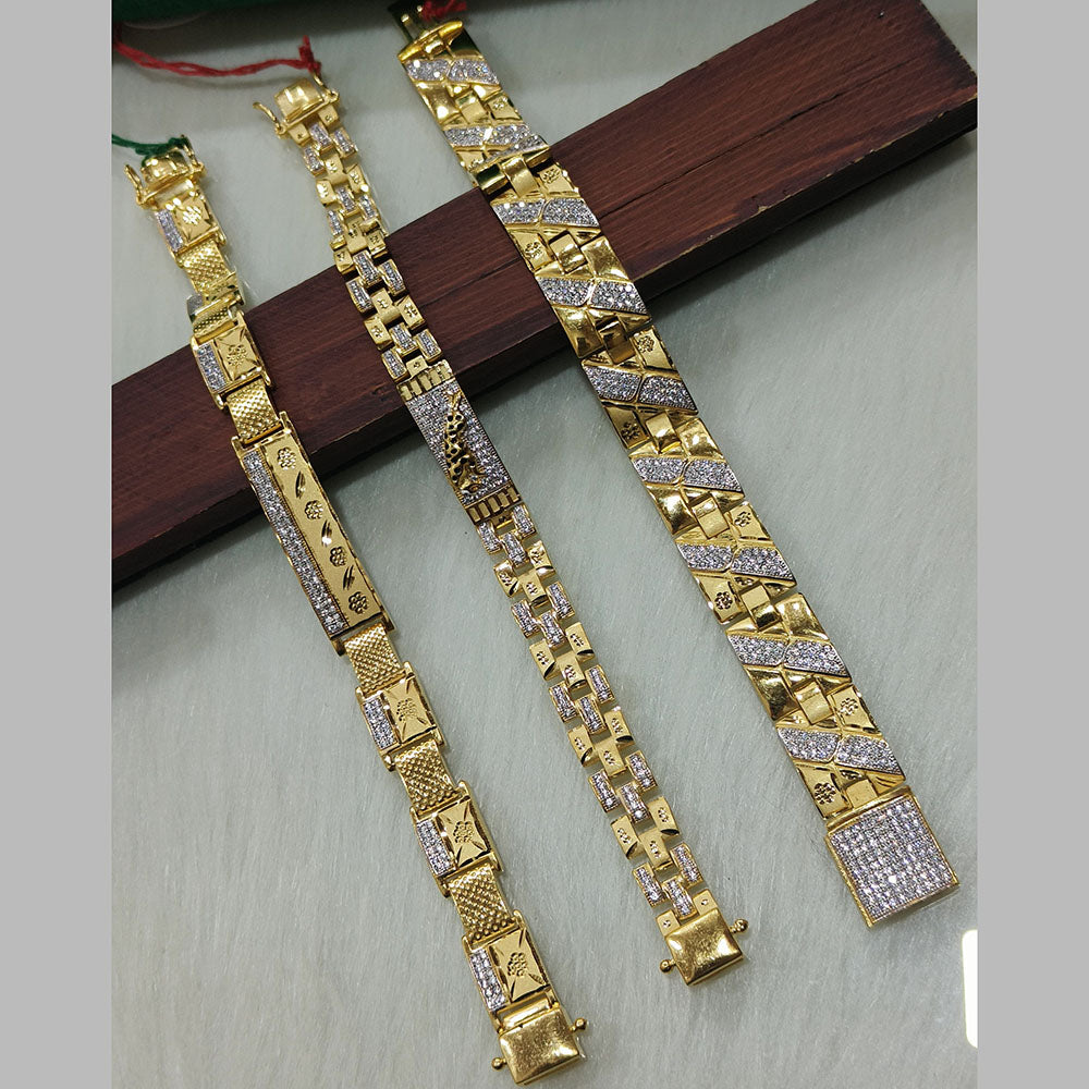 Navkar Jewellers Forming Gold Bracelet (1 Piece Only Assorted Design )