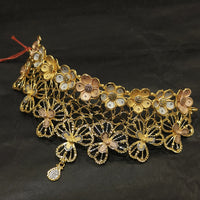 Navkar Jewellers Forming 2 Tone Choker Necklace Set