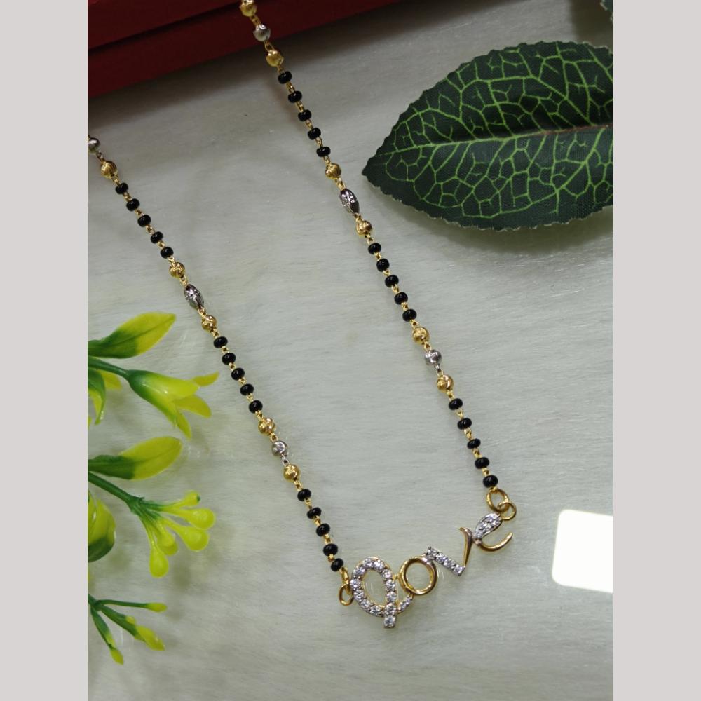 Navkar Jewellers Forming Gold 2Tone Mangalsutra