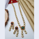 Reet Revaz Gold Plated Crystal Stone Necklace Set