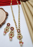 Reet Revaz Gold Plated Crystal Stone Necklace Set