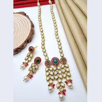 Reet Revaz Gold Plated Crystal Stone Necklace Set