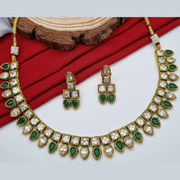 Reet Revaz Gold Plated Crystal Stone Necklace Set