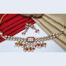 Reet Revaz Gold Plated Crystal Stone Necklace Set