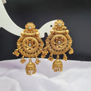 Reet Revaz Gold Plated Pota Stone Jhumki Earrings