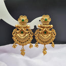 Reet Revaz Gold Plated Pota Stone Dangler Earrings