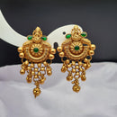 Reet Revaz Gold Plated Pota Stone Dangler Earrings