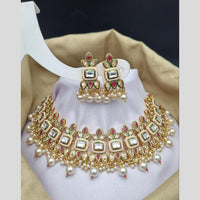 Reet Revaz Gold Finish Elegant Pota Pearl And Beads Necklace Set
