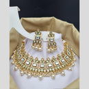 Reet Revaz Gold Finish Elegant Pota Pearl And Beads Necklace Set