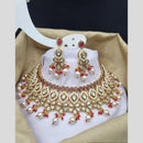 Reet Revaz Gold Finish Elegant Pota Pearl And Beads Necklace Set