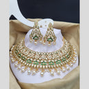 Reet Revaz Gold Finish Elegant Pota Pearl And Beads Necklace Set