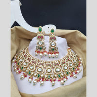 Reet Revaz Gold Finish Elegant Pota Pearl And Beads Necklace Set