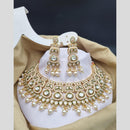 Reet Revaz Gold Finish Elegant Pota Pearl And Beads Necklace Set