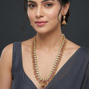 Reet Revaz Rajkumari Look Pota Stone And Pearl Ethnic Glam Long Necklace Set