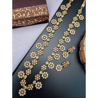 Reet Revaz Rajkumari Look Pota Stone Ethnic Glam Long Necklace Set